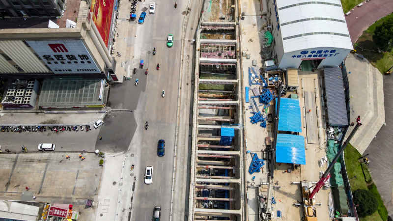 贵州贵阳城市建设航拍摄影图