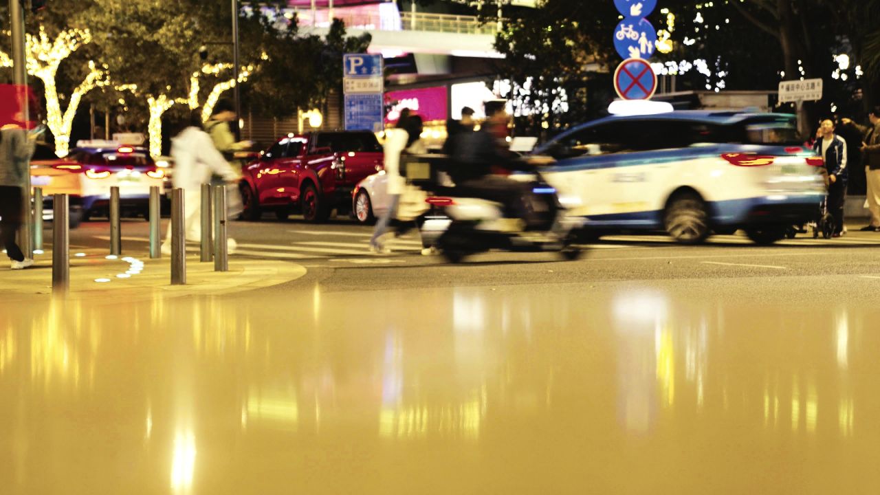 夜幕都市斑马线 5
