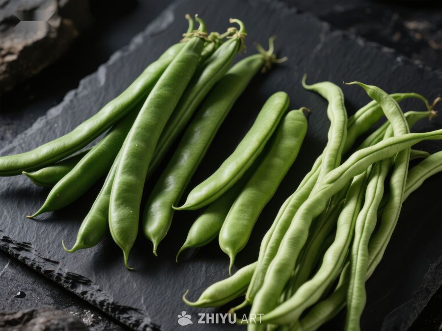 新鲜四季豆整齐排列 531