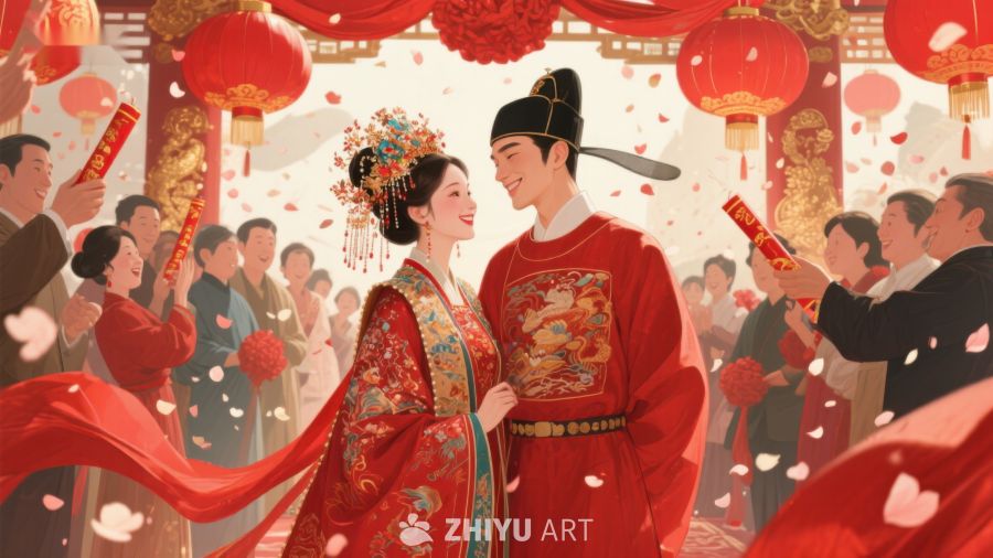 传统中式婚礼场景 87