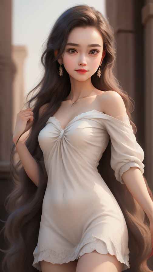 吊带高级美女