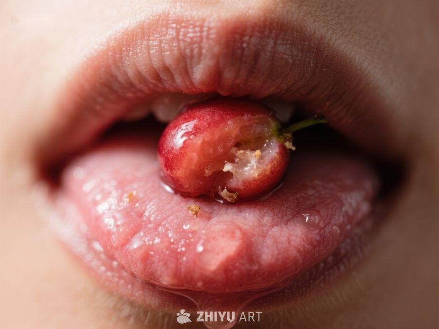 樱桃入口瞬间，舌尖上的美味 818