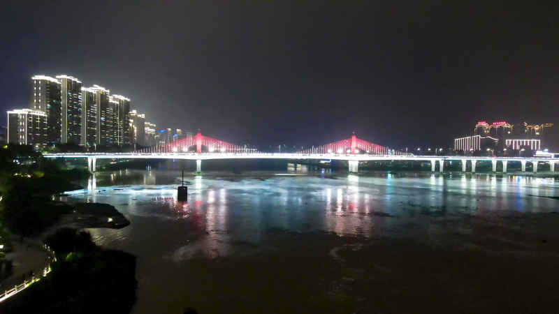 福建漳州城市风光航拍图 