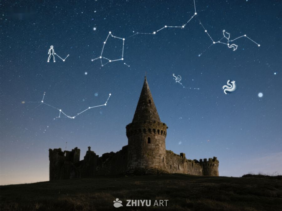 星空下的古堡剪影 172