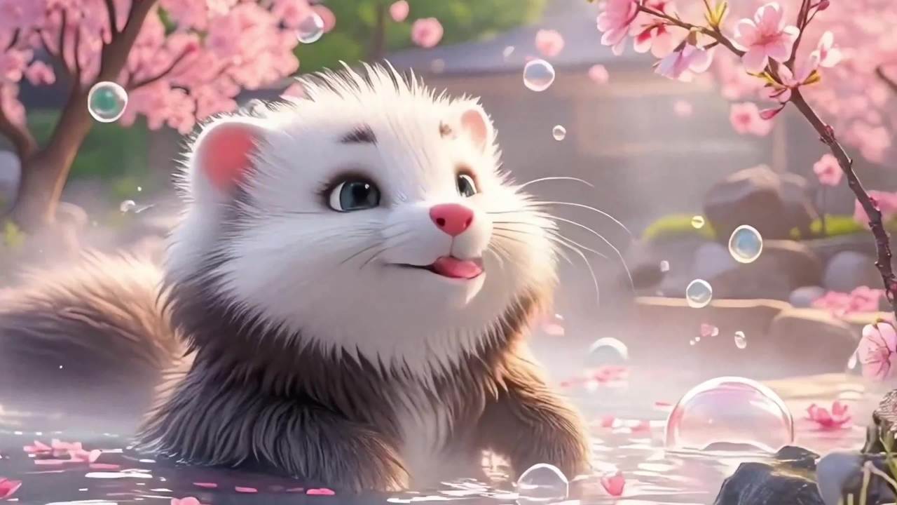 气泡温泉的桃花