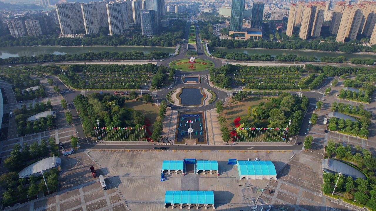 航拍福州海峡会展中心景观 5