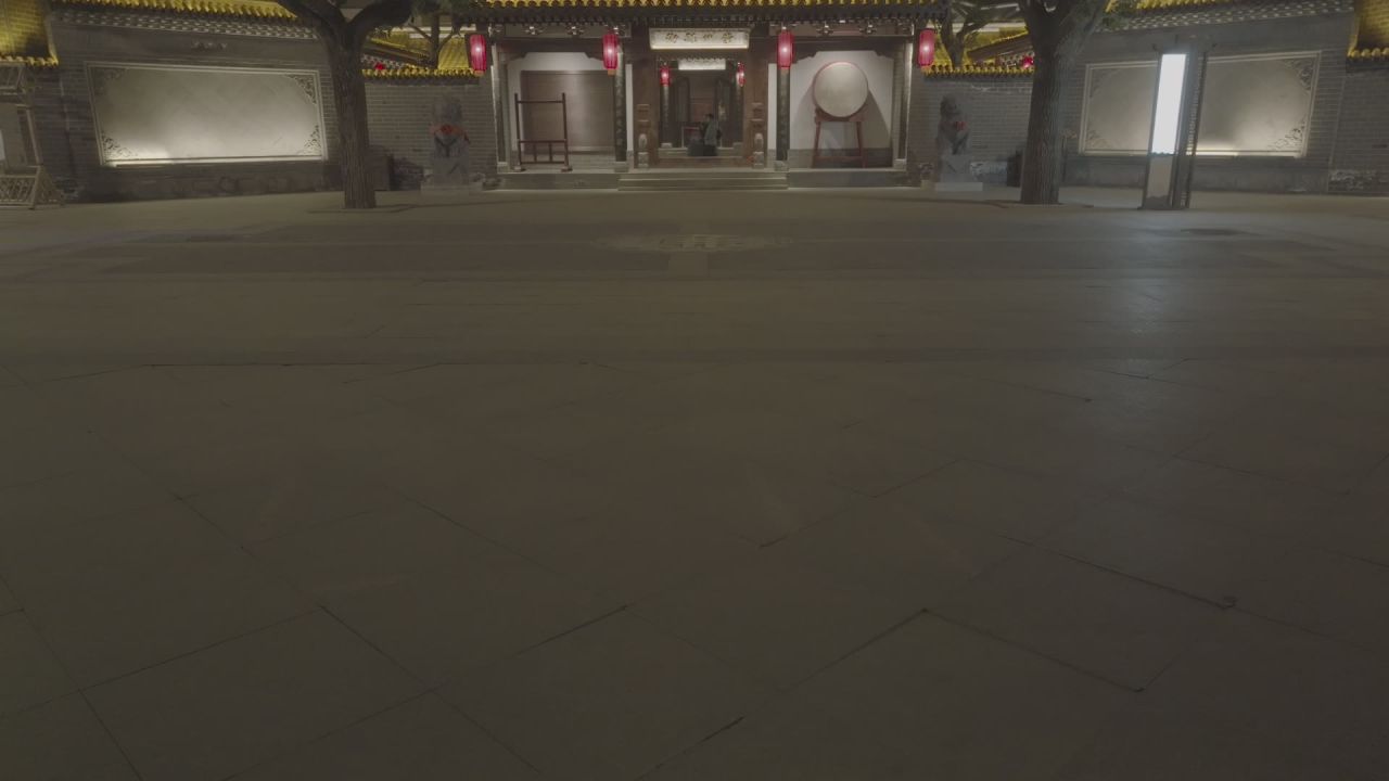 涉县赤水湾古镇夜景航拍FHD