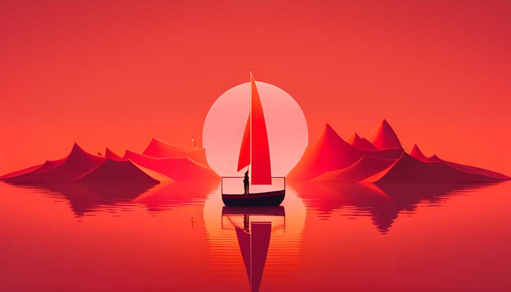 桃红色船只背景