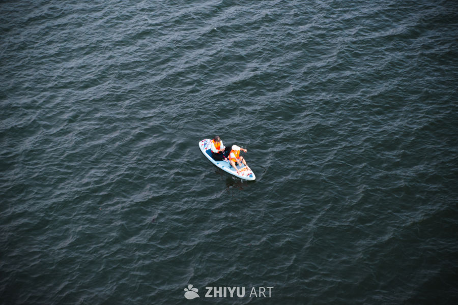 海上皮划艇二人行