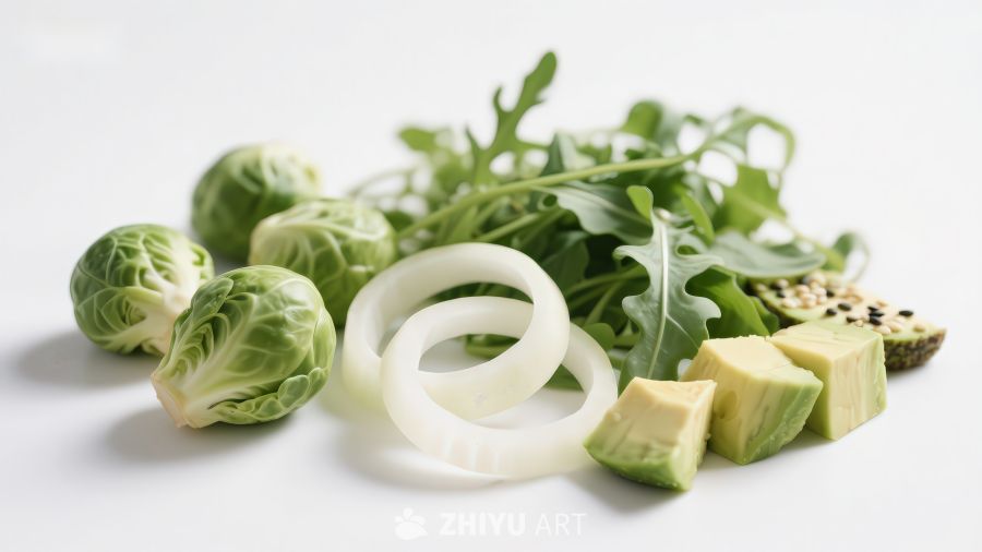新鲜蔬菜与食材组合