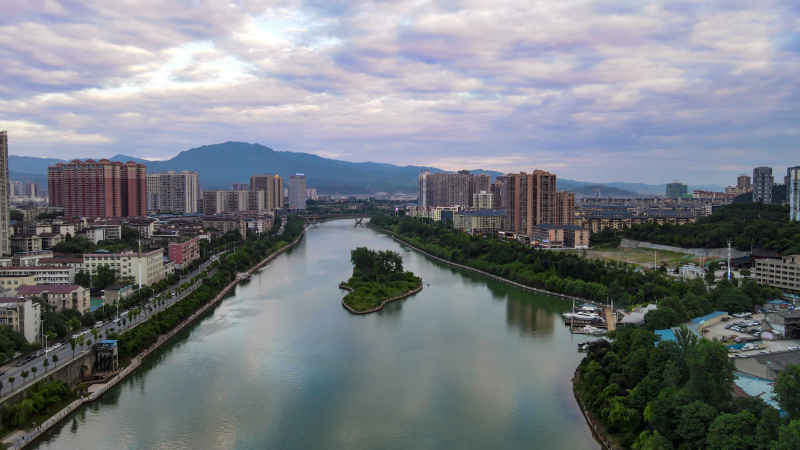 湖南怀化舞水河风光