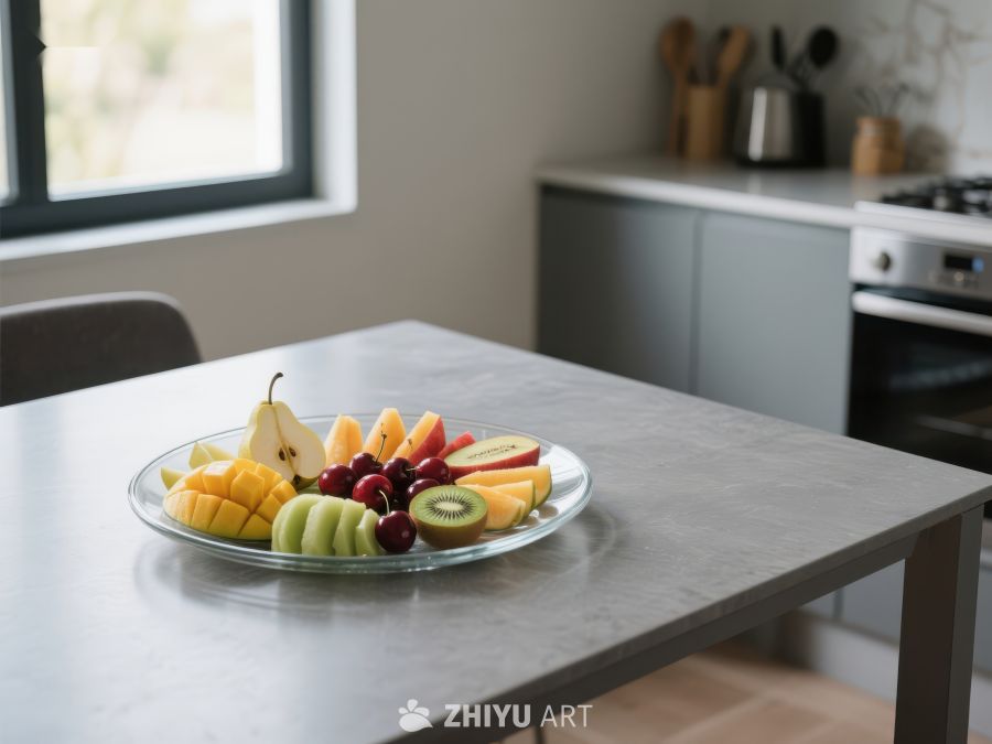 厨房餐桌上的新鲜水果拼盘 137