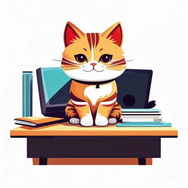 办公室勤劳的猫咪 13