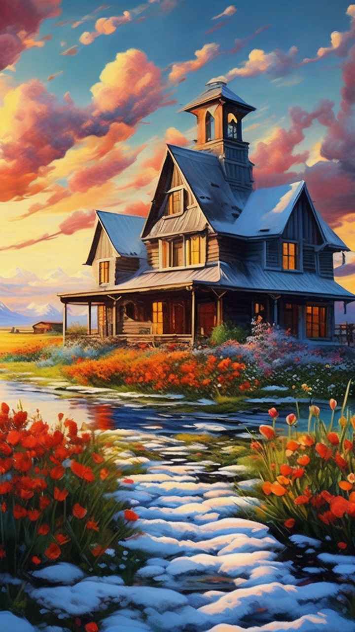 充满活力的绿洲在它的后院各种花 118