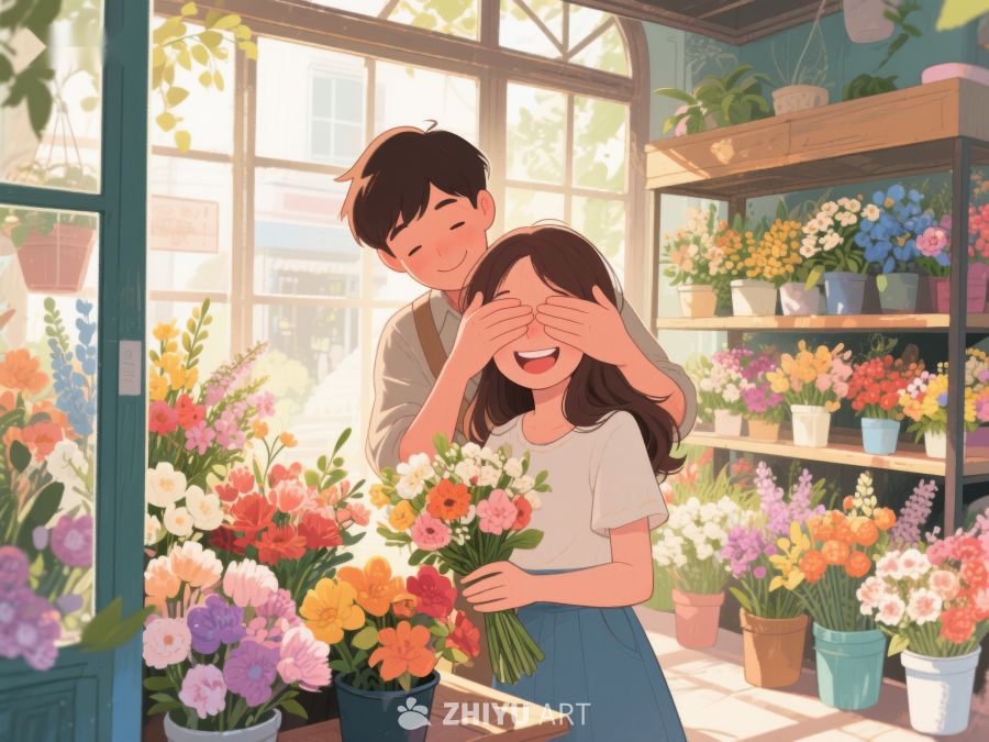花店中的温馨时刻 334