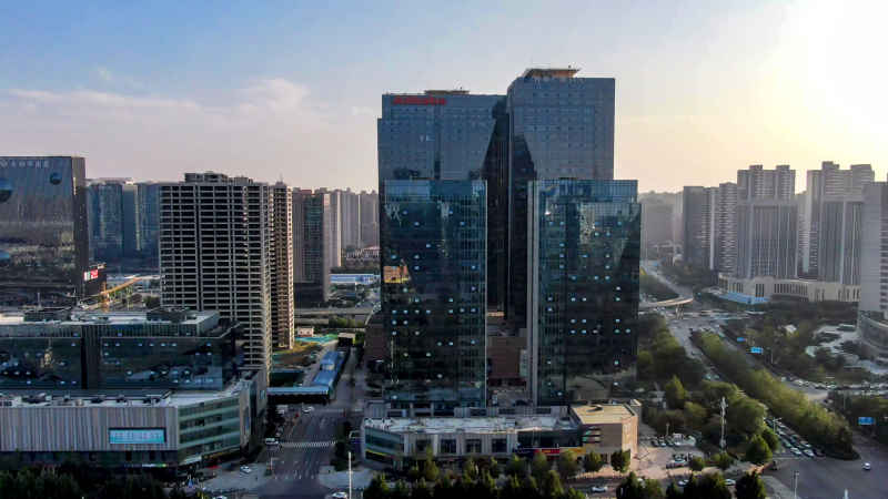 河南郑州城市风光航拍图 