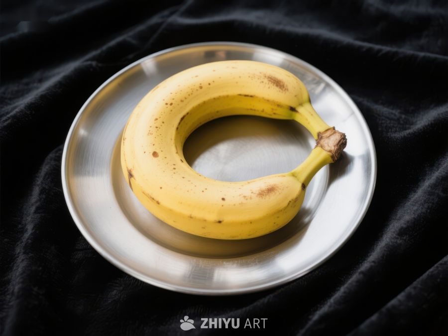 盘中弯曲香蕉的独特造型 305