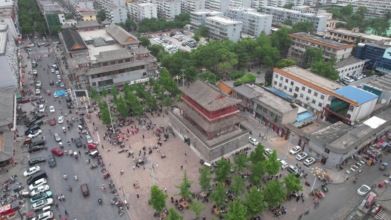 河北邢台城市风光航拍