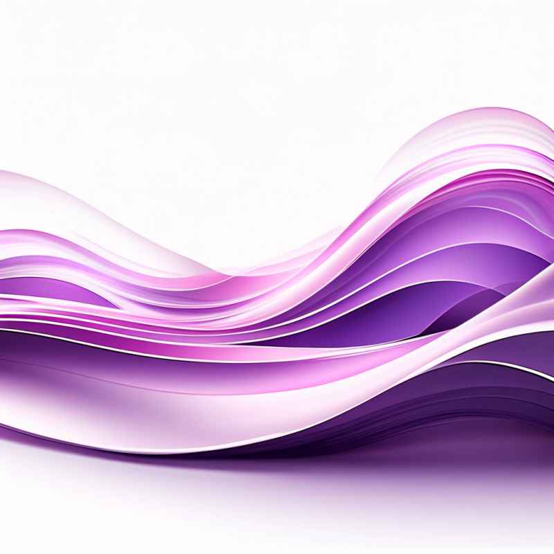 紫色波浪光效线条 3