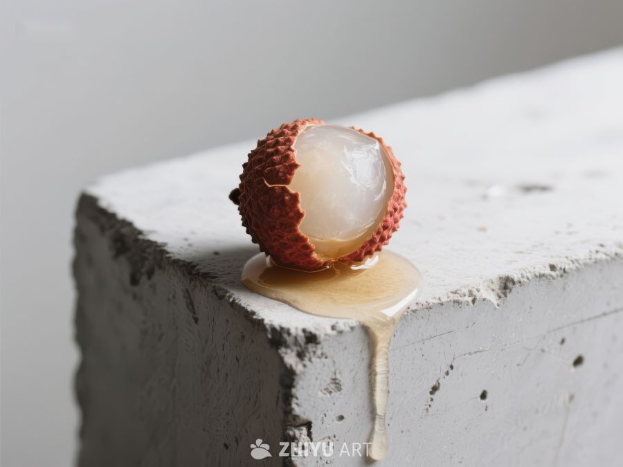 荔枝半剥，果汁滴落 782