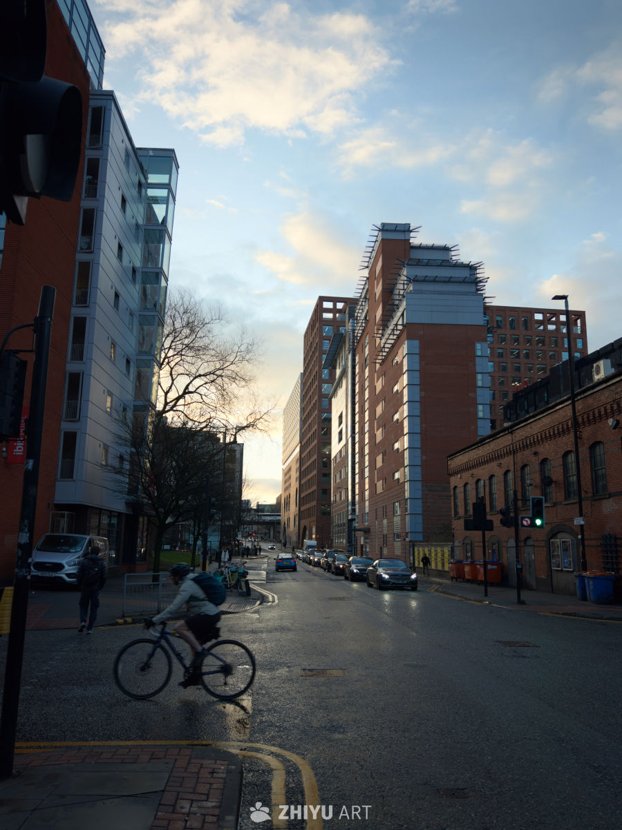 夕阳下的曼彻斯特