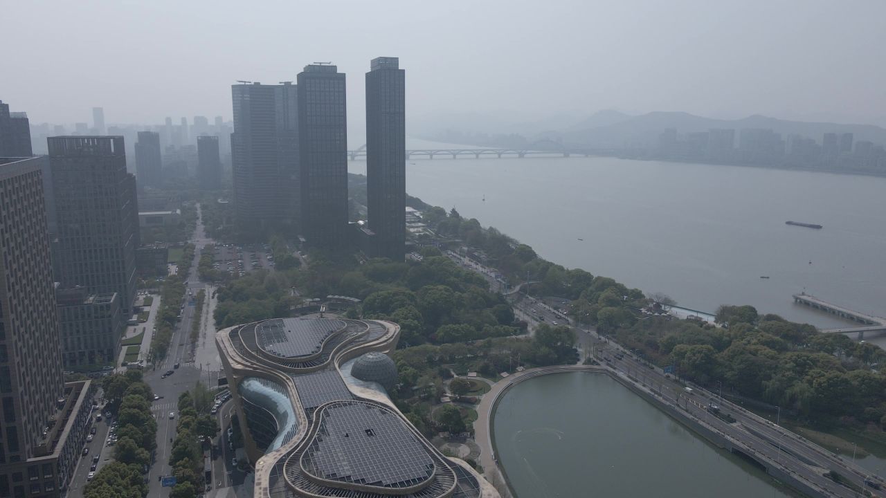 航拍-杭州-景澜酒店-城市-风景 3