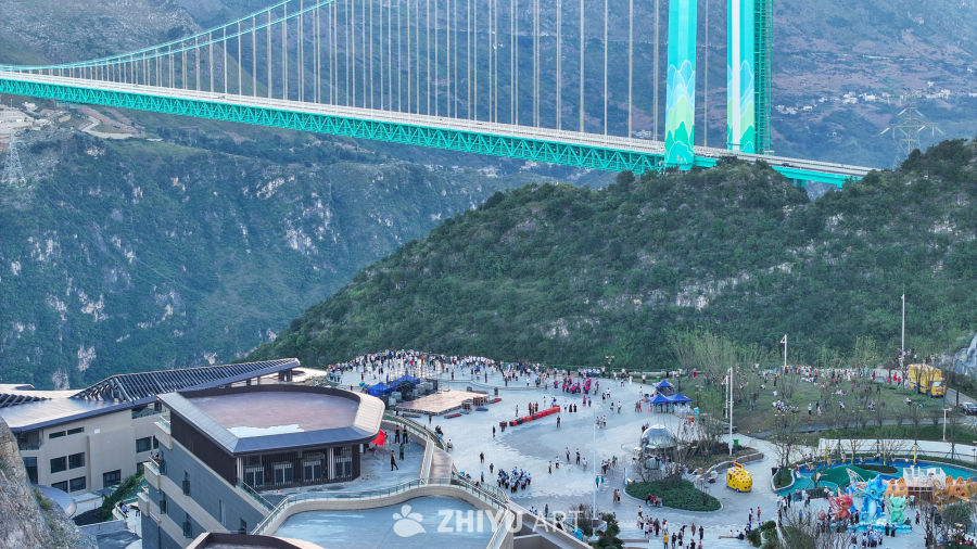 航拍贵州花江峡谷大桥 2