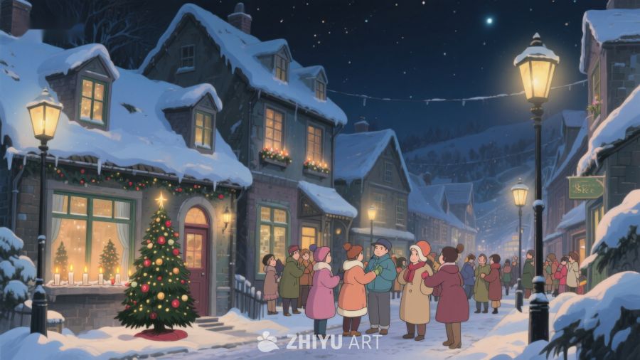 雪夜小镇的圣诞欢聚 432
