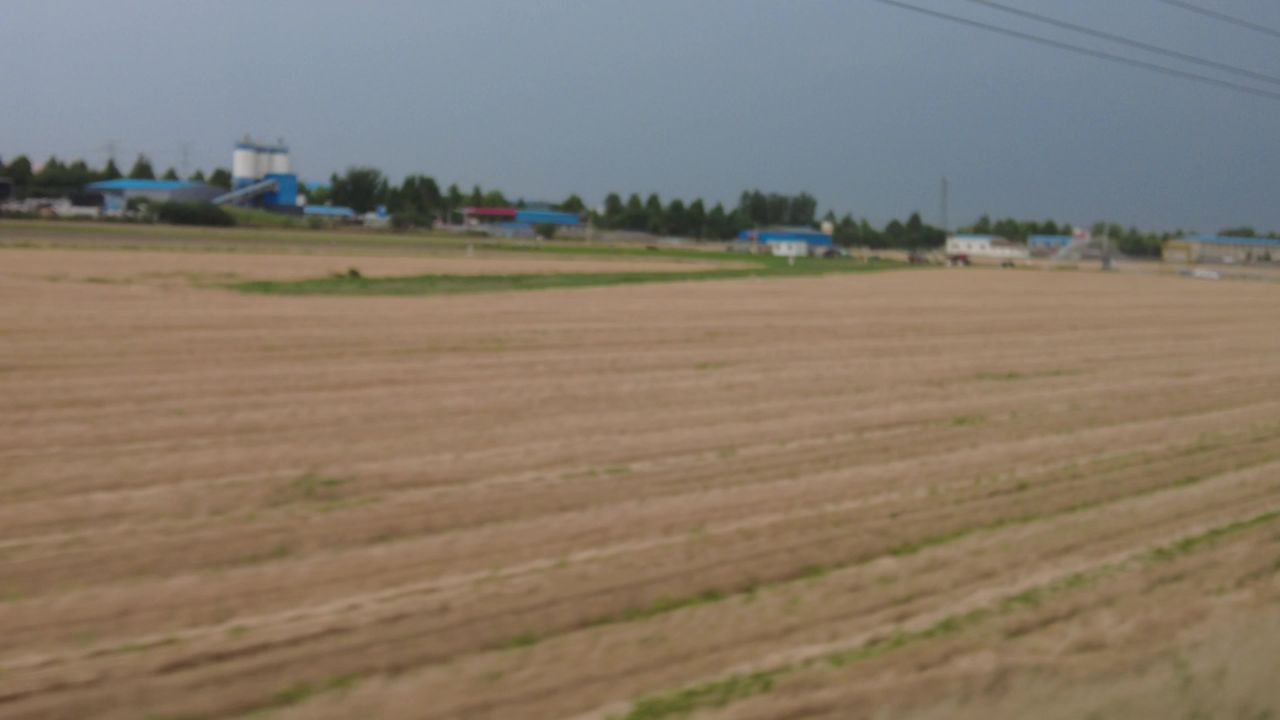 旅途火车窗外风景实拍  