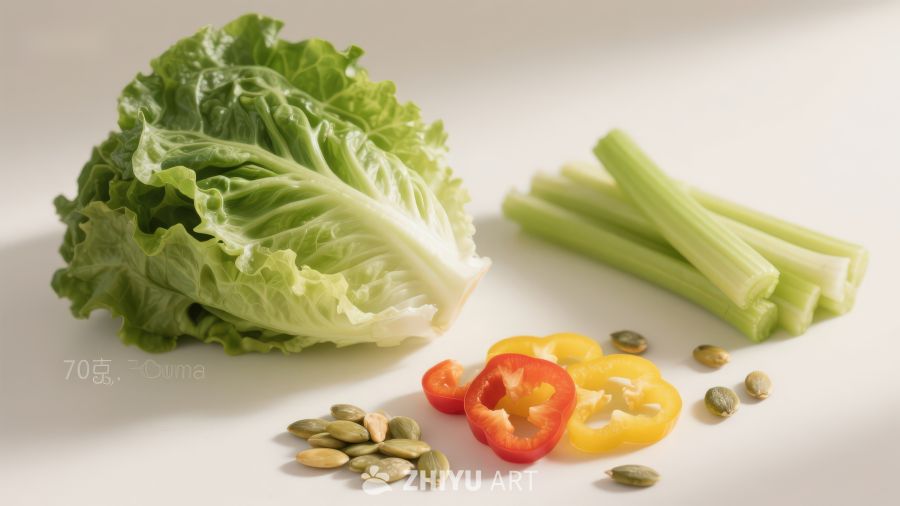 新鲜蔬菜与瓜子静物