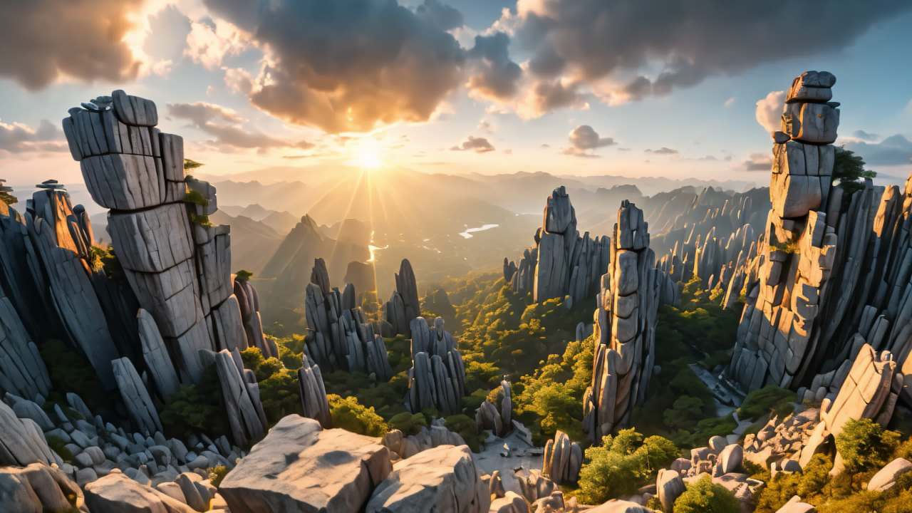 中国云南昆明石林风光特殊地貌 13
