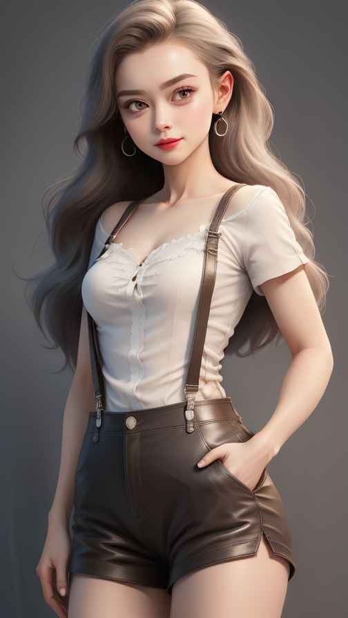 吊带高级美女