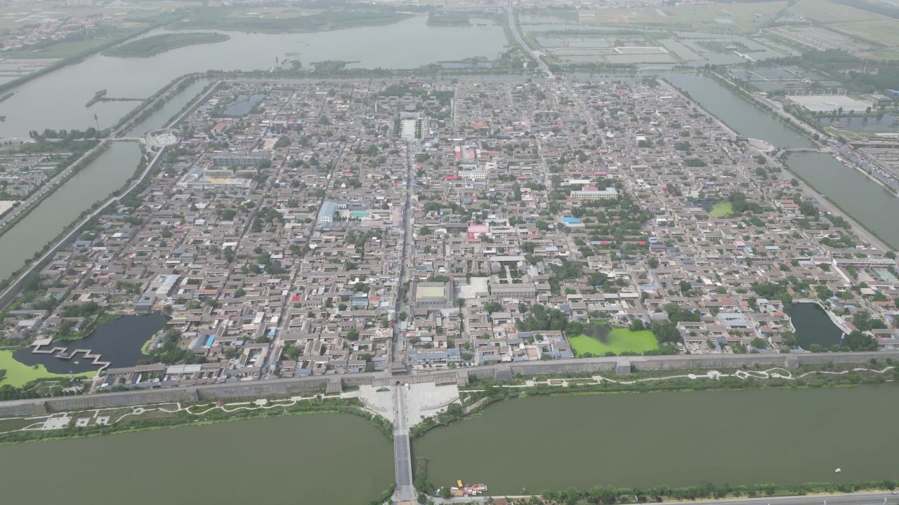  河北邯郸广府古城5A景区航拍