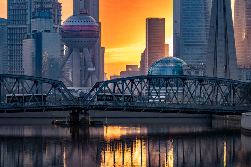 夕阳上海