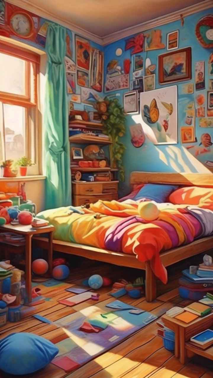 卧室里五颜六色的玩具 2