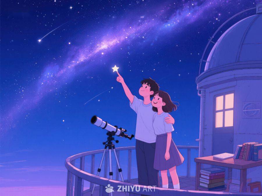 夜空下的天文观测 1033