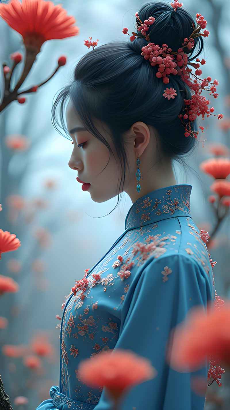 森林系列五颜六色古风艺术美女 2