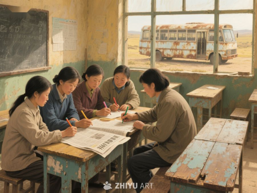 教室内的集体学习场景 178