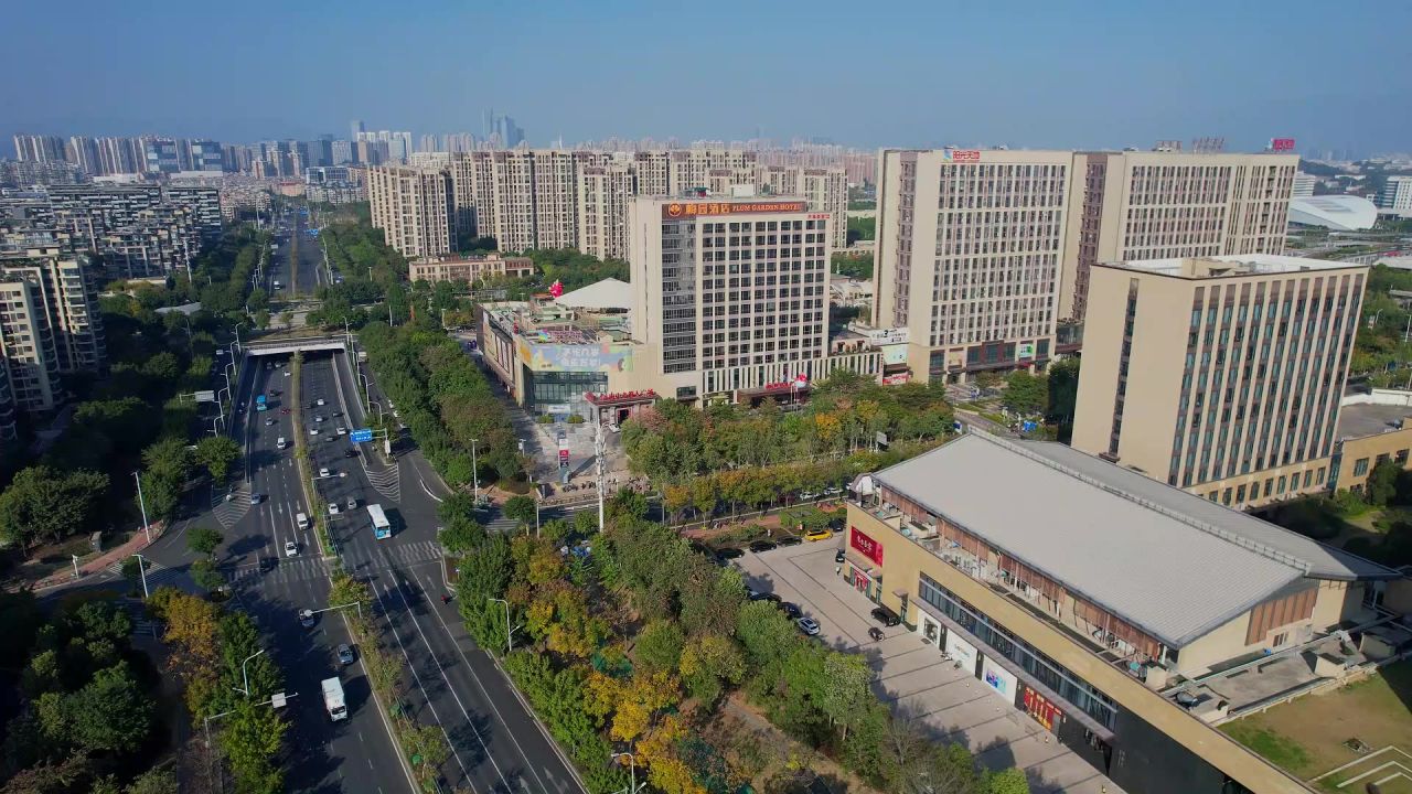 航拍福州梅园酒店景观 1