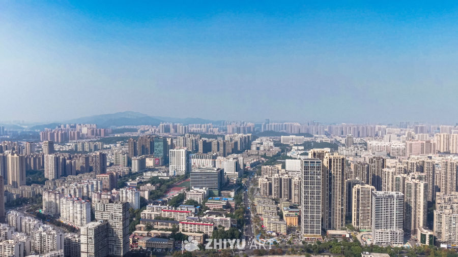 现代都市全景俯瞰