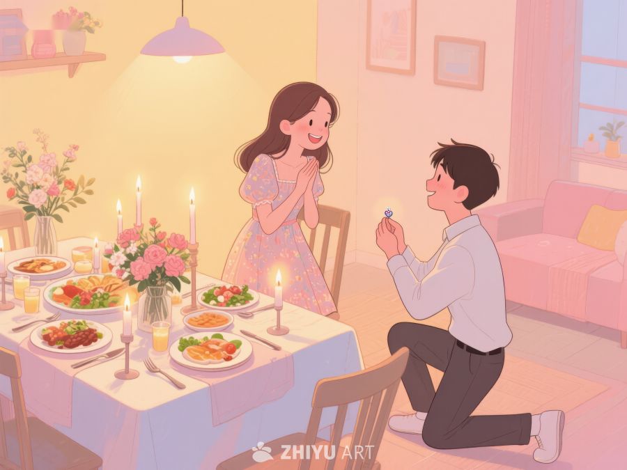餐桌前的浪漫求婚 6