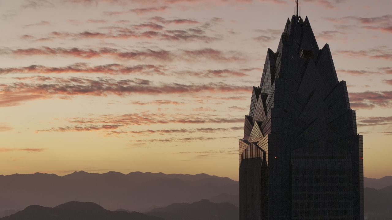 温州城市晚霞和夜景 15