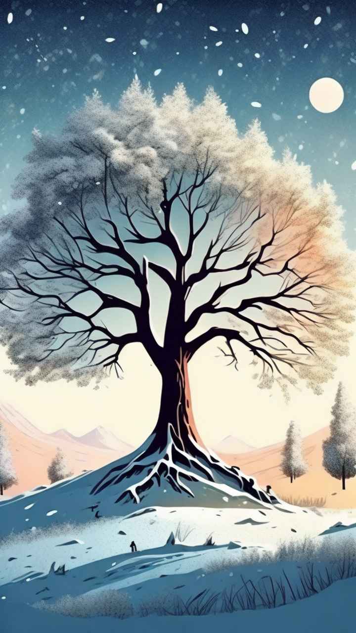 雪景户外背景 9
