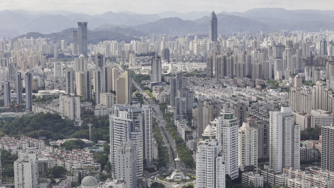 温州晴天城市航拍 8