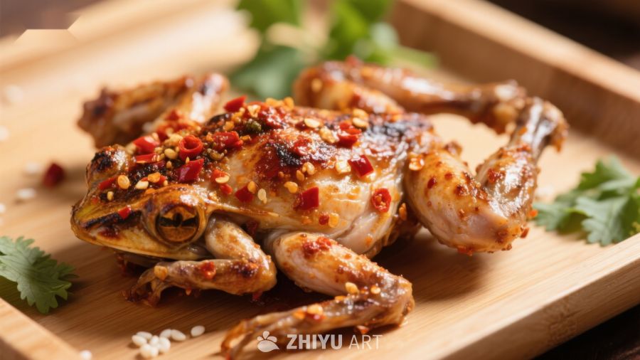 香辣烤蛙，美味诱人