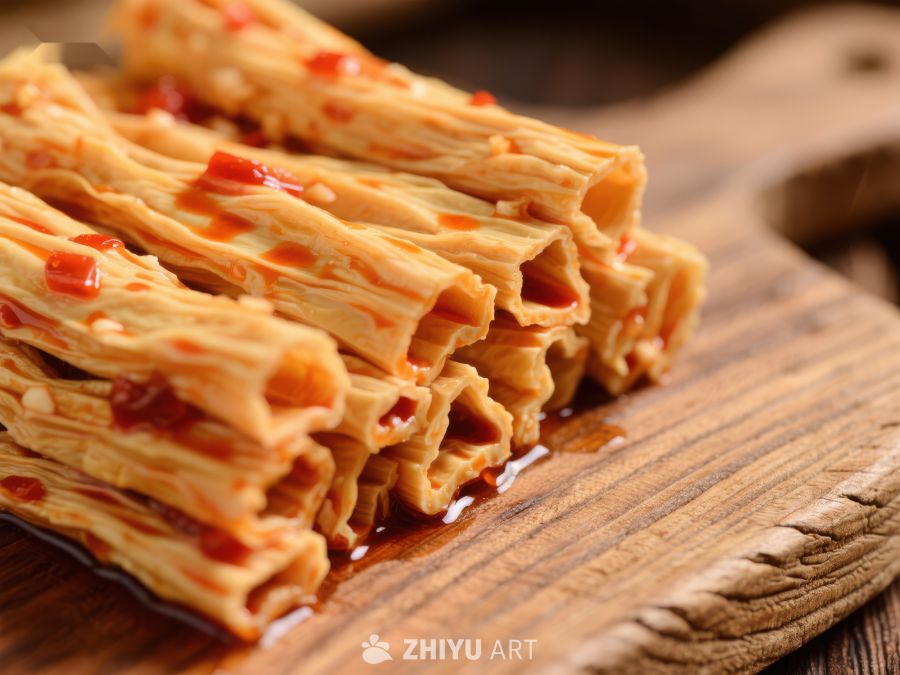 香辣豆皮条美食特写 1564