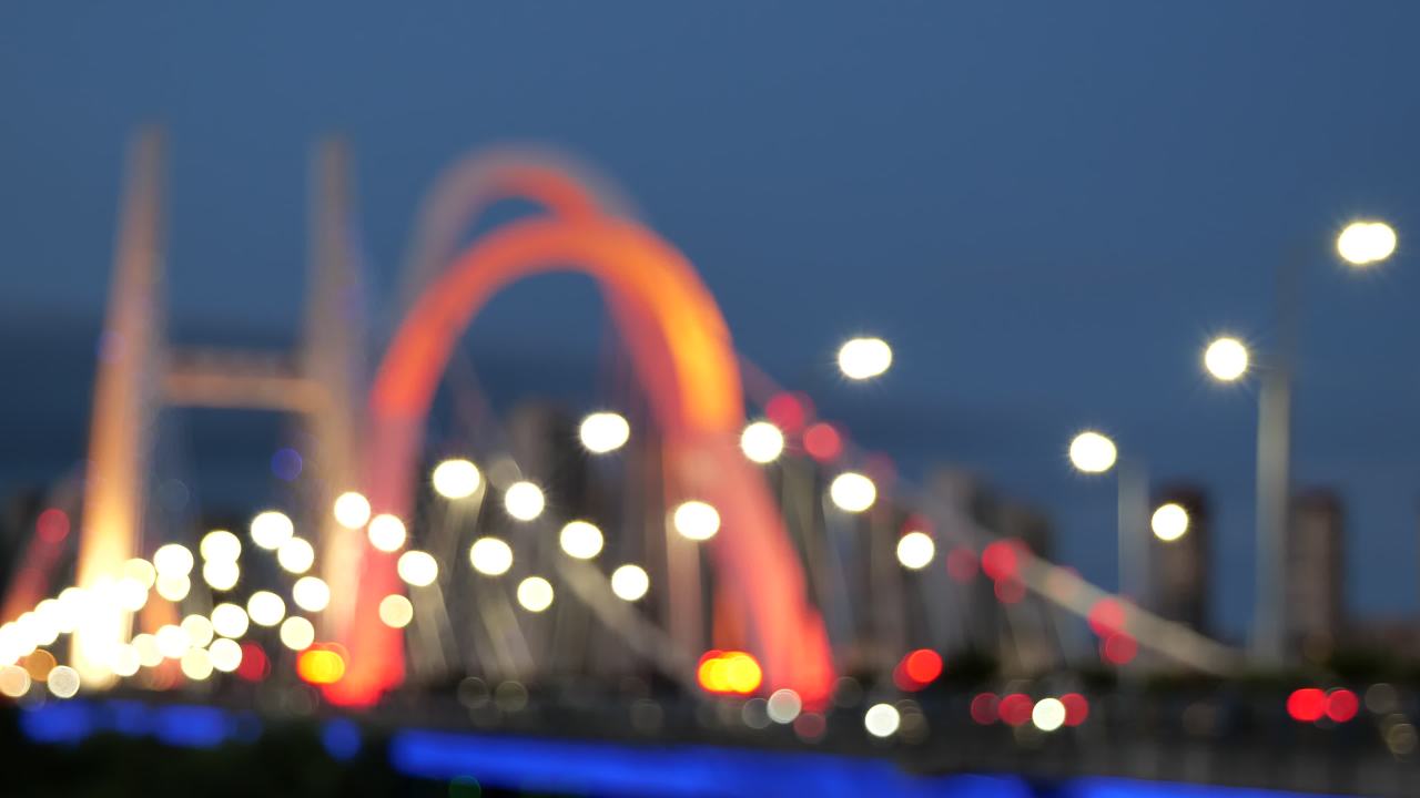 夜色下的城市大桥 19