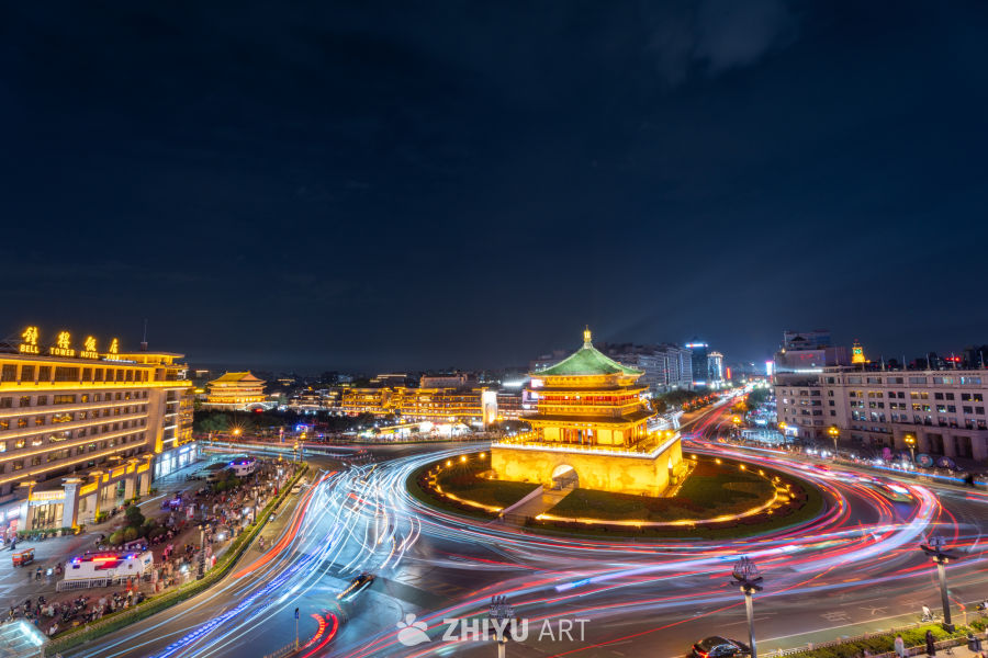 西安钟楼夜景