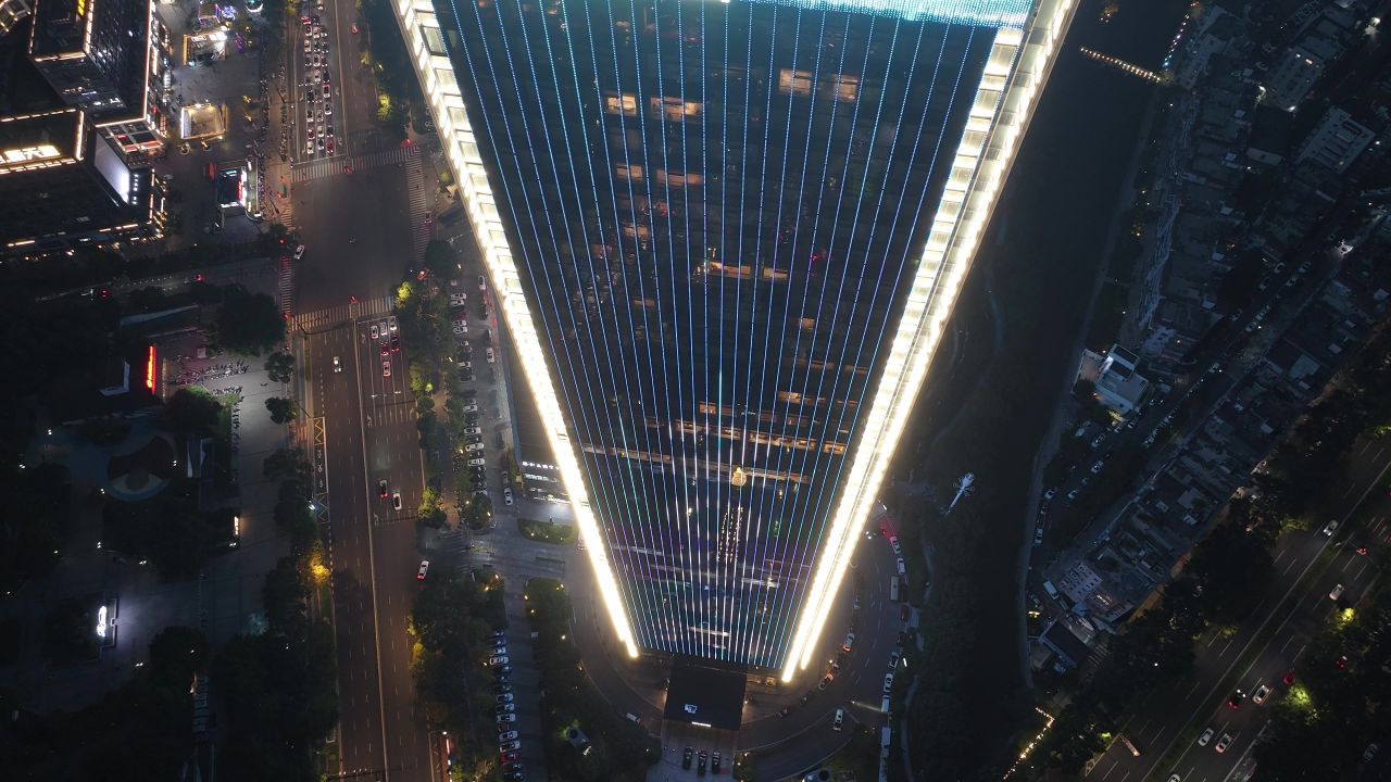 温州城市晚霞和夜景 31
