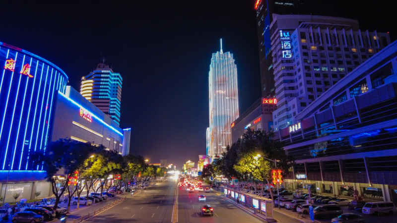 保定中华南大街夜景
